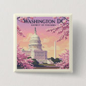 Vintag Washington D.C. Button (Vorderseite)