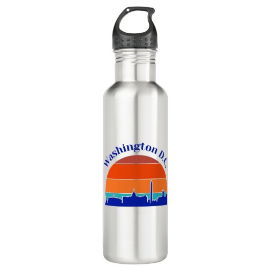Vintag Washington D.C. Edelstahlflasche (Vorderseite)