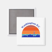 Vintag Washington D.C. Magnet (Vorderseite/Rückseite)