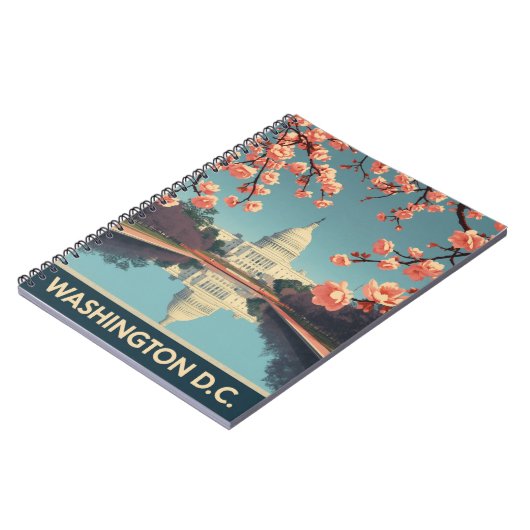 Vintag Washington D.C. Notizblock (Linke Seite)