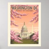Vintag Washington D.C. Poster (Vorne)