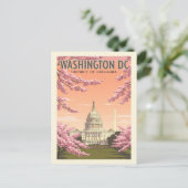 Vintag Washington D.C. Postkarte (Stehend Vorderseite)