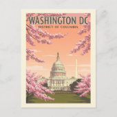 Vintag Washington D.C. Postkarte (Vorderseite)