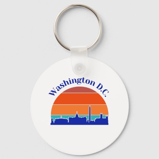 Vintag Washington D.C. Schlüsselanhänger (Vorderseite)