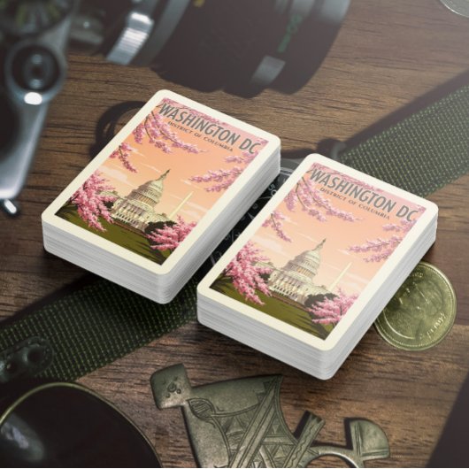 Vintag Washington D.C. Spielkarten