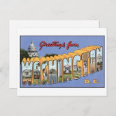 Vintag Washington, DC Postcard Postkarte (Vorne/Hinten)