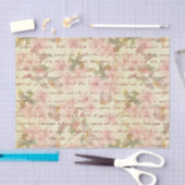 Vintag, Wasserfarbe, Blütenfarbe, Handschrift, vik Seidenpapier (Handwerk)
