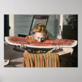 Vintag Watermelon Eating poster (Vorne)