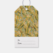 Vintag Wattle Gemustert Gift Tags Geschenkanhänger (Rückseite)
