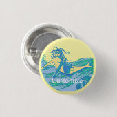 Vintag Waveriding Mermaid Thunder_Cove Button (Vorne & Hinten)