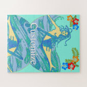 Vintag Waveriding Mermaid Thunder_Cove Puzzle (Horizontal)