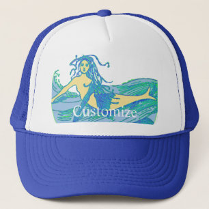 Vintag Waveriding Mermaid Thunder_Cove Truckerkappe