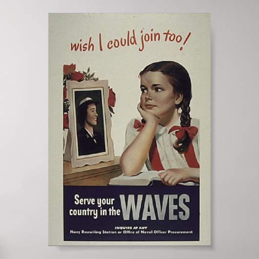 Vintag Waves Poster (Vorne)