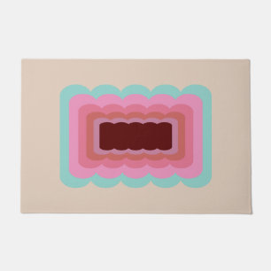 Vintag Wavy Abstrakt Fußmatte