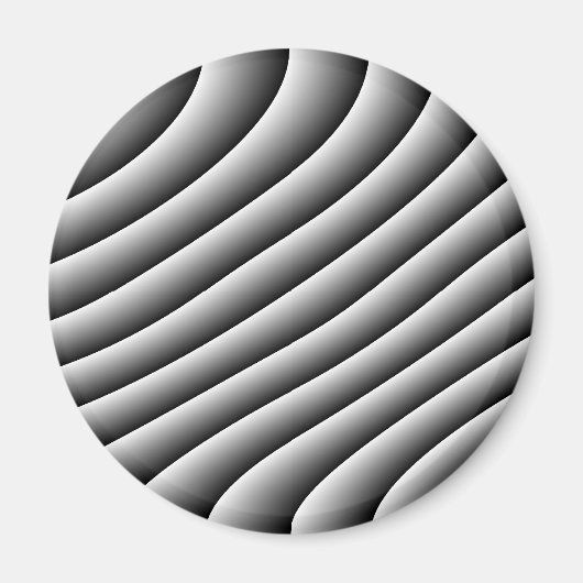 Vintag Wavy Lines Magnet (Vorne)