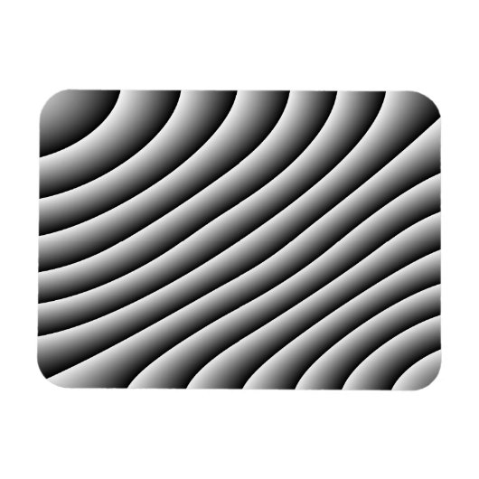 Vintag Wavy Lines Magnet (Horizontal)