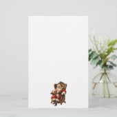 Vintag Weihnachten Briefpapier (Stehend Vorderseite)