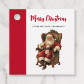 Vintag Weihnachten Geschenkanhänger (Vorderseite)