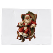 Vintag Weihnachten Große Geschenktüte (Rückseite)