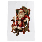 Vintag Weihnachten Mittlere Geschenktüte (Rückseite)