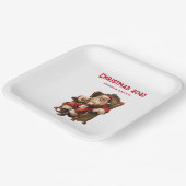 Vintag Weihnachten Pappteller (Gewinkelt)