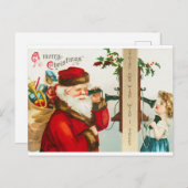Vintag Weihnachten Postkarte (Vorne/Hinten)