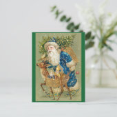 Vintag Weihnachten Postkarte (Stehend Vorderseite)