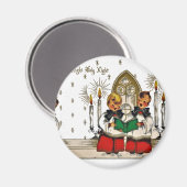 Vintag-Weihnachten-Postkarten-0029 Magnet (Vorderseite/Rückseite)