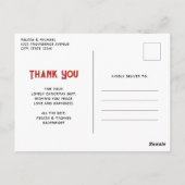 Vintag Weihnachten Tradition Vielen Dank Postkarte (Rückseite)