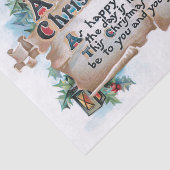 Vintag Weihnachten und Weihnachten Gruß Seidenpapier (Ausschnitt)