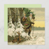 Vintag Weihnachten Viktorianischer Urlaub (Vorne/Hinten)