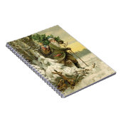 Vintag Weihnachten Viktorianischer Urlaub Notizblock (Rechte Seite)