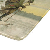 Vintag Weihnachten Viktorianischer Urlaub Schneidebrett (Ecke)