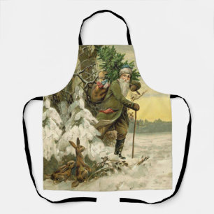 Vintag Weihnachten Viktorianischer Urlaub Schürze