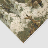 Vintag Weihnachten Viktorianischer Urlaub Seidenpapier (Ausschnitt)