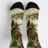 Vintag Weihnachten Viktorianischer Urlaub Socken (Oben)