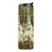 Vintag Weihnachten Viktorianischer Urlaub Thermosbecher (Nach links gedreht)