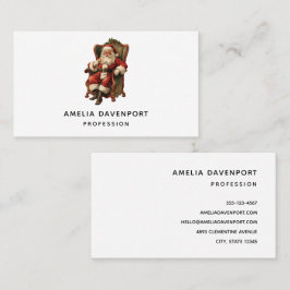 Vintag Weihnachten Visitenkarte