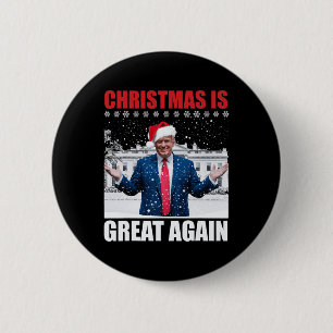 Vintag Weihnachten wieder großartig Weihnachten We Button