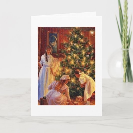 Vintag - Weihnachtsmorgen, Karte (Vorderseite)