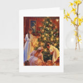 Vintag - Weihnachtsmorgen, Karte (Gelbe Blume)