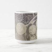 Vintag-Weihnachtsmotiv mit Keksen und Kaffee Kaffeetasse (Mittel)