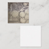 Vintag-Weihnachtsmotiv mit Keksen und Kaffee Mitteilungskarte (Vorne/Hinten)