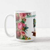 Vintag, weil ich gesagt, Seh-Tasse Kaffeetasse (Links)