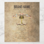 Vintag Weinetikett (Einzelnes Label)