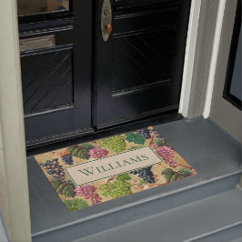 Vintag Weintrauben Individuelle Name Doormat Fußmatte
