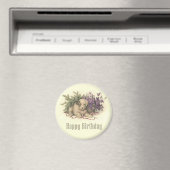 Vintag Welppy Birthday Magnet (In Situ (Geschirrspüler))