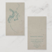 Vintag, wenn Schweine fliegen Visitenkarte (Vorne/Hinten)