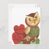 Vintag "Wer macht dir Liebe?" Feiertagspostkarte (Vorne/Hinten)