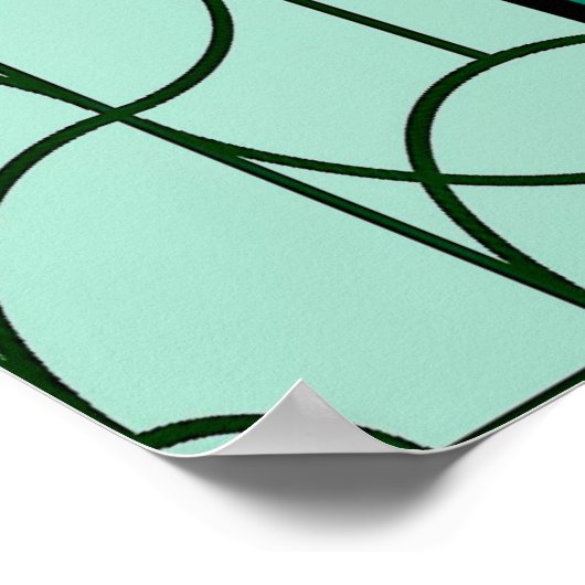 Vintag (Werbung) Art Deco Diver Poster (Ecke)